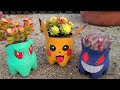 pet recycled potted plants poketmon