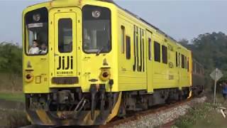 (4K) 1821次 集集彩繪列車「國立集集美術館」石虎香蕉列車(DRC1008)與山歌彩繪列車編組行駛內灣線