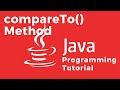 How to compare two Strings using the Java String compareTo() or compareToIgnoreCase() methods