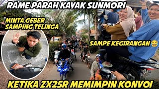 KETIKA GEBER2 SATU KAMPUNG PAKE ZX25R AUTO JADI PUSAT PERHATIAN