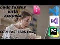 How to create snippet in visual studio code in 2 minutes
