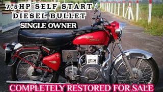 7.5 HP SELF START DIESEL BULLET|SINGLE OWNER#bikelover#royalenfield#bike #bulletlover #biker #taurus