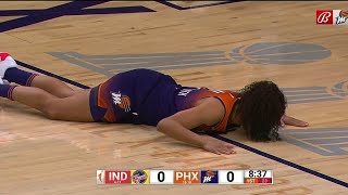 Skylar Diggins-Smith Leaves Game After Spraining Ankle On A Drive To The Basket. #WNBA #WNBA2021