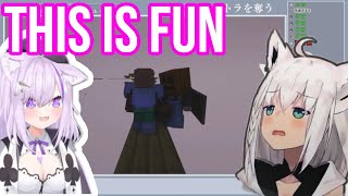 Nekomata Okayu Playing With Death While Laughing | Minecraft [Hololive/Sub]