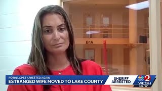 Wife of suspended Osceola County sheriff transferred to Lake County Jail after 2nd arrest