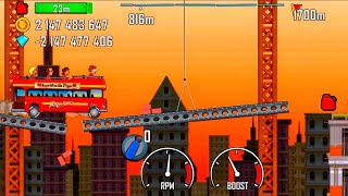 hill climb racing - tourist bus on construction 🚧  | android iOS gameplay  #389 Mrmai Gaming