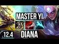 YI vs DIANA (JNG) | Rank 1 Yi, 18/1/5, Legendary, 400+ games, Rank 17 | BR Challenger | 12.4