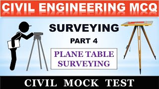 Plane Table Surveying MCQ | Civil Engineering MCQ | Mock Test | Overseer | Tracer | KWA | SSC JE