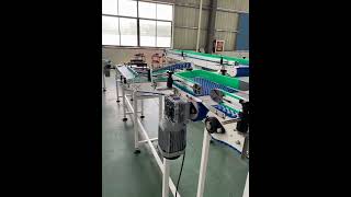 Modular belt conveyor for napkins processing and packaging