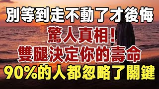 醫生提醒：別等到走不動了才後悔, 驚人真相！雙腿決定你的壽命？90%的人都忽略了這個關鍵，你要趁早知道 #佛禪 #健康 #長壽 #養生 #養老