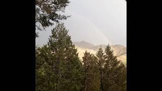 Beautiful Rainbow in the Latian Dam, Lavaasanat, Near the Tehran