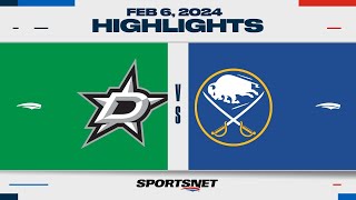 NHL Highlights | Stars vs. Sabres - February 6, 2024