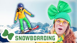 Snowboarding on The Mountain | Winter Olympic Snow Sports for Kids