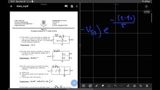 Circuits - sheet 4 - Transient analysis