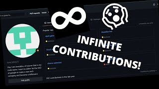 Getting Infinite GitHub contributions with JavaScript ♾ 😱