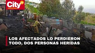 Grave incendio estructural en Ciudad Bolívar: por lo menos 8 casas afectadas | CityTv