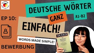 Master German Vocabulary in Minutes! | 10: Bewerbung