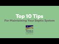 Top 10 Tips for Maintaining Your Septic System