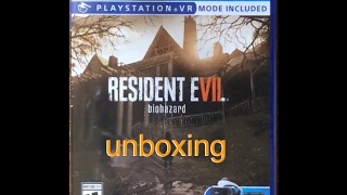 Resident Evil biohazard unboxing PS4