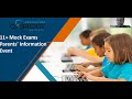 11Plus Mock Exams Parents' Info Event - OxbridgeInstitute