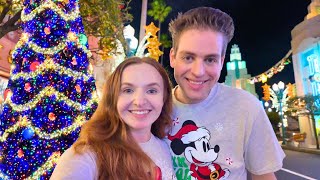 Our First Trip to Hollywood Studios Together! Christmas Decorations \u0026 Toy Story Mania Competition!