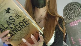 asmr español ♡ unboxing de mis libros jeje | tapping, mouth sounds