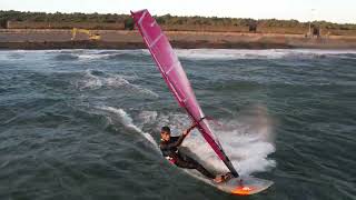 茅ヶ崎Windsurfing 2024.11.27.夕方　#茅ヶ崎 #茅ヶ崎パーク #ウィンドサーフィン #windsurfing #ドローン #drone #sea  #enjoy #evening