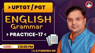 UPTGT /PGT ENGLISH GRAMMAR  PRACTICE CLASS -17  |TGT english practice class