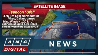 Ofel intensifies into a typhoon; Signal no. 1 raised over parts of Northern Luzon | ANC