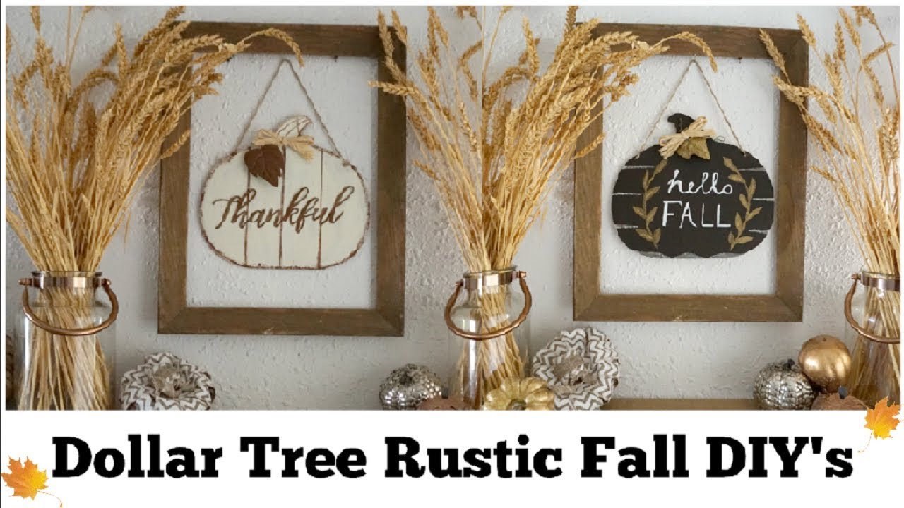 Dollar Tree Diy Rustic Fall Decor Farmhouse Diy Decor Momma From