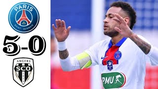 PSG vs Angers 5 - 0  Extended highlights HD 2021