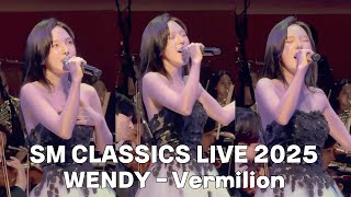 250215 SM CLASSICS LIVE 2025 with 서울시립교향악단 직캠  WENDY(웬디) - Vermilion