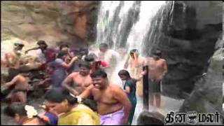 Season at Theni Mavattam Kumbakarai Falls - Dinamalar Oct 2nd 2013 News in Video