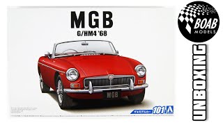 MGB 1968 1/24 by Aoshima Unboxing