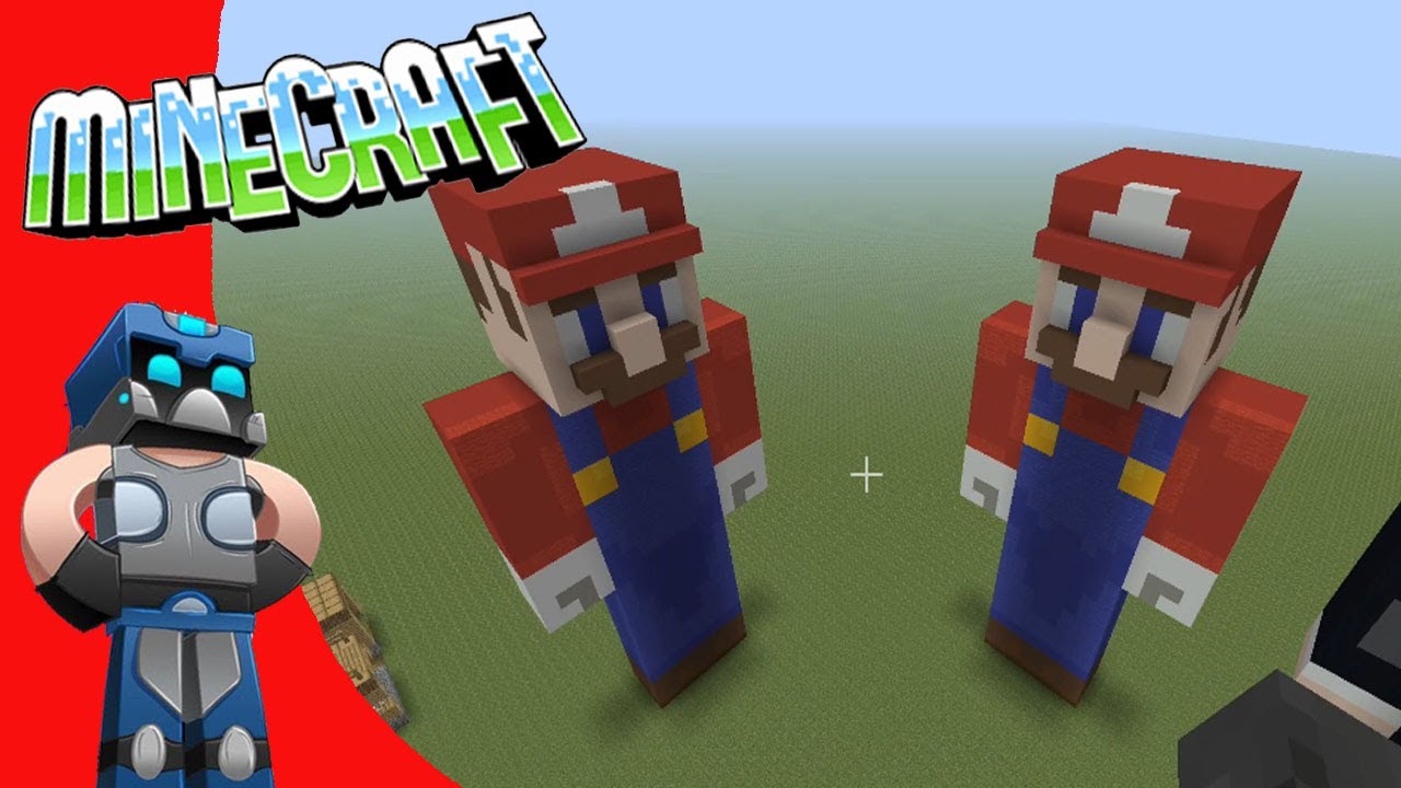 Minecraft Como Hacer Mario Skin Tutorial Youtube