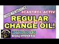 OIL CHANGE & RECOMMENDED OIL FOR YAMAHA SZ16? | #MOTOVLOG 36  #castrolactiv #motovlogphilippines