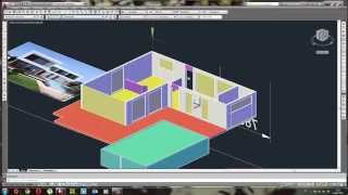 Modélisation en 3D d'une maison moderne partie 3