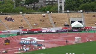 第100回日本選手権招待リレー　中学男子4×100mR　予選第1組　2016/6/25