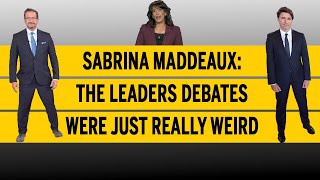 Blanchet-Trudeau manspreading contest captured weirdness of the debates: Sabrina Maddeaux