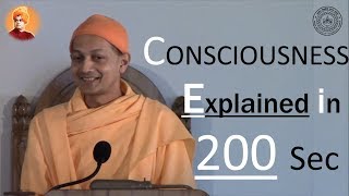 Consciousness beautifully explained in 200 sec | Swami Sarvapriyananda at IIT Kanpur