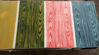 PAANO GAWIN ANG COLOURED WOOD GRAINING EFFECT DESIGN/How to make coloured wood graining effect?