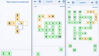 Math Crossword Number Puzzle Gameplay Walkthrough