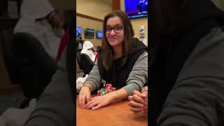 Female poker vlogger on the block! #shorts #poker #pokervlog