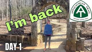 Day 0-1| Finally Back On Trail | Appalachian Trail 2025