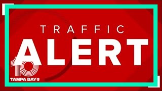 Traffic backed up on Howard Frankland bridge after car fire