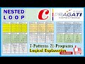 21 Programs of 7-Patterns using Nested Loop, Logically explained in 40 Minutes. (200+ Programs)