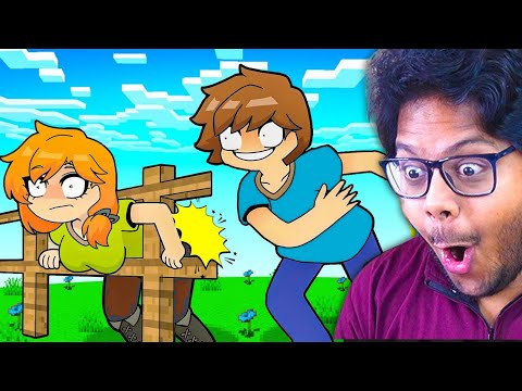 Reacting to Minecraft's Funniest Anime (Funny Animation)