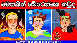 Smart Test Episode 44| මේවා පුලුවන්නම් ඔයා සුපිරිම බුද්ධිමතෙක් 😱❤️|sinhala riddles| Danuma Poddi