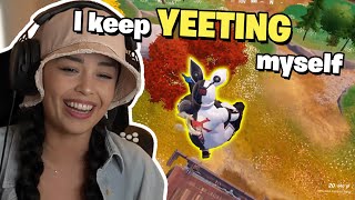 Valkyrae RETURNS to FORTNITE then this happens...