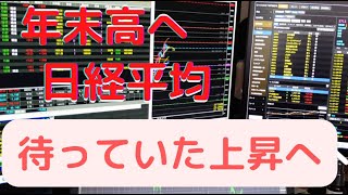 年末にかけて上昇波動に入った日経平均ここまで１年間待った。ここから刈り取りに入る